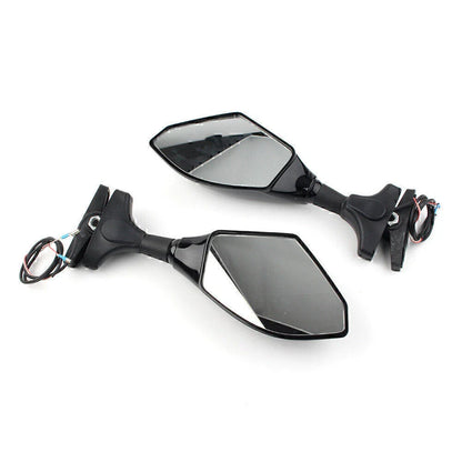 LED Turn Signal Rearview Mirrors for Honda Kawasaki Yamaha YZF R6S (2006-2016)