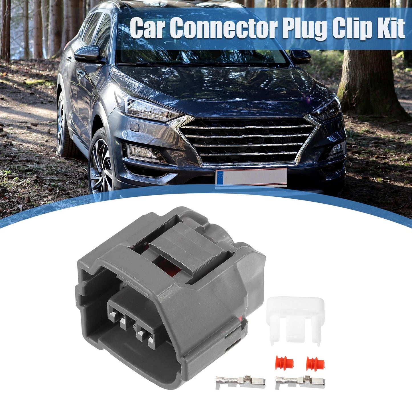Set of 2 Fuel Injector Connector Adapter Plug for Hyundai
