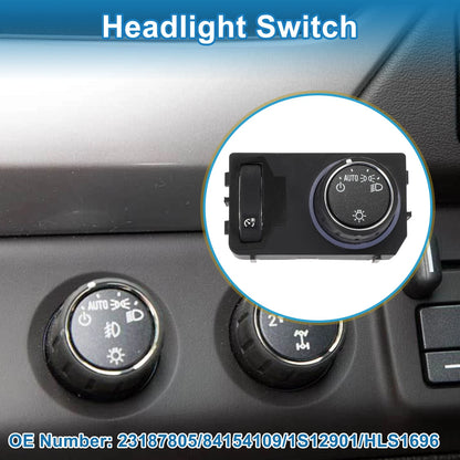 Headlight Switch for Chevrolet Silverado 1500 (2014–2018) No.23187805/84154109/1S12901