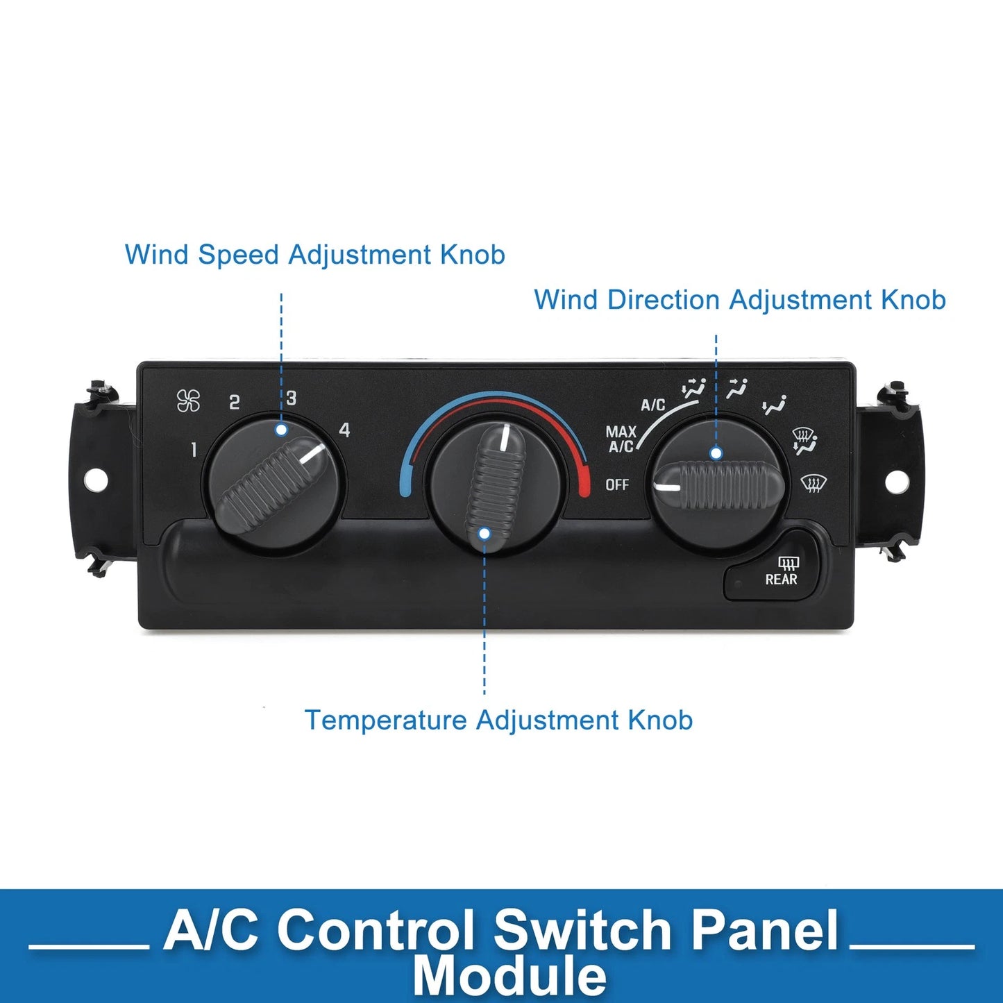 HVAC A/C Heater Climate Control Panel for Chevrolet Blazer GMC (1998–2005)