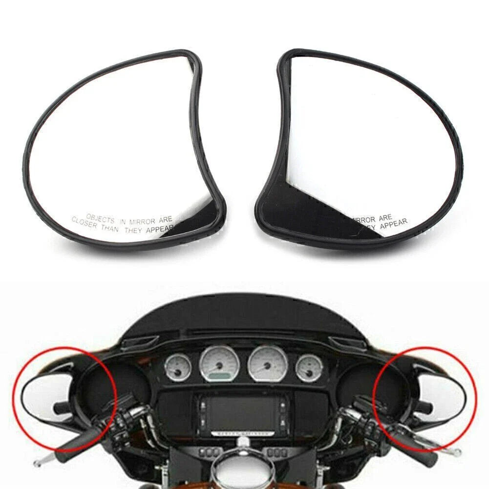 Fairing Mount Side Rear Mirrors for Harley Electra Glide FLHTK FLHT FLHTCU (96-13)