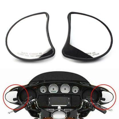 Fairing Mount Side Rear Mirrors for Harley Electra Glide FLHTK FLHT FLHTCU (96-13)
