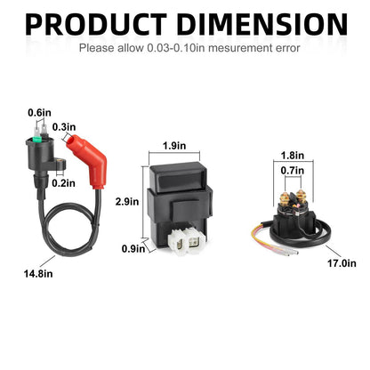 CDI Ignition Coil for Honda TRX250EX TRX250X Recon 250 (2001–2009)