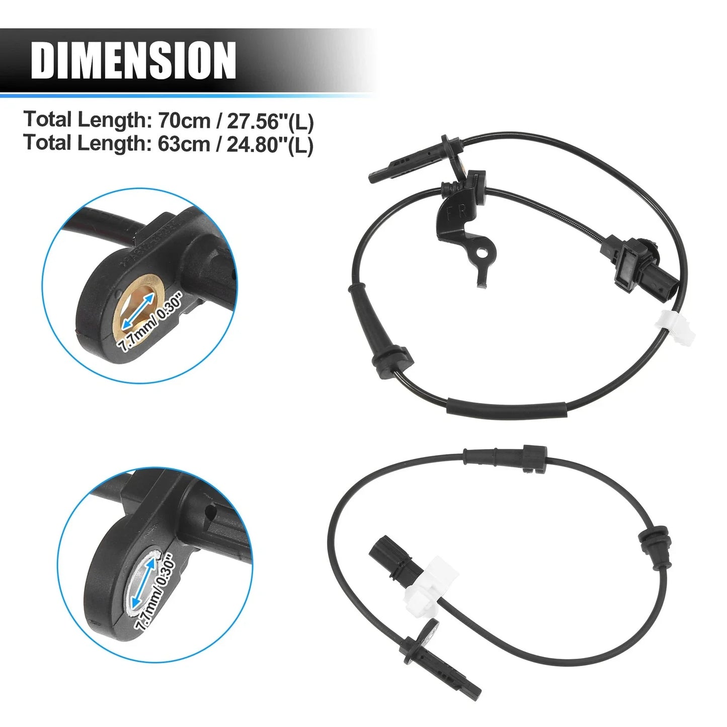 4 x ABS Wheel Speed Sensors for Acura TLX (2015-2020)