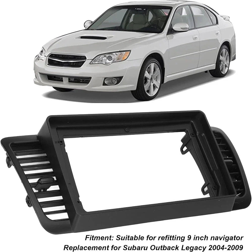 Double Din Stereo Radio Fascia Panel Trim for Subaru Outback Legacy (04-09)