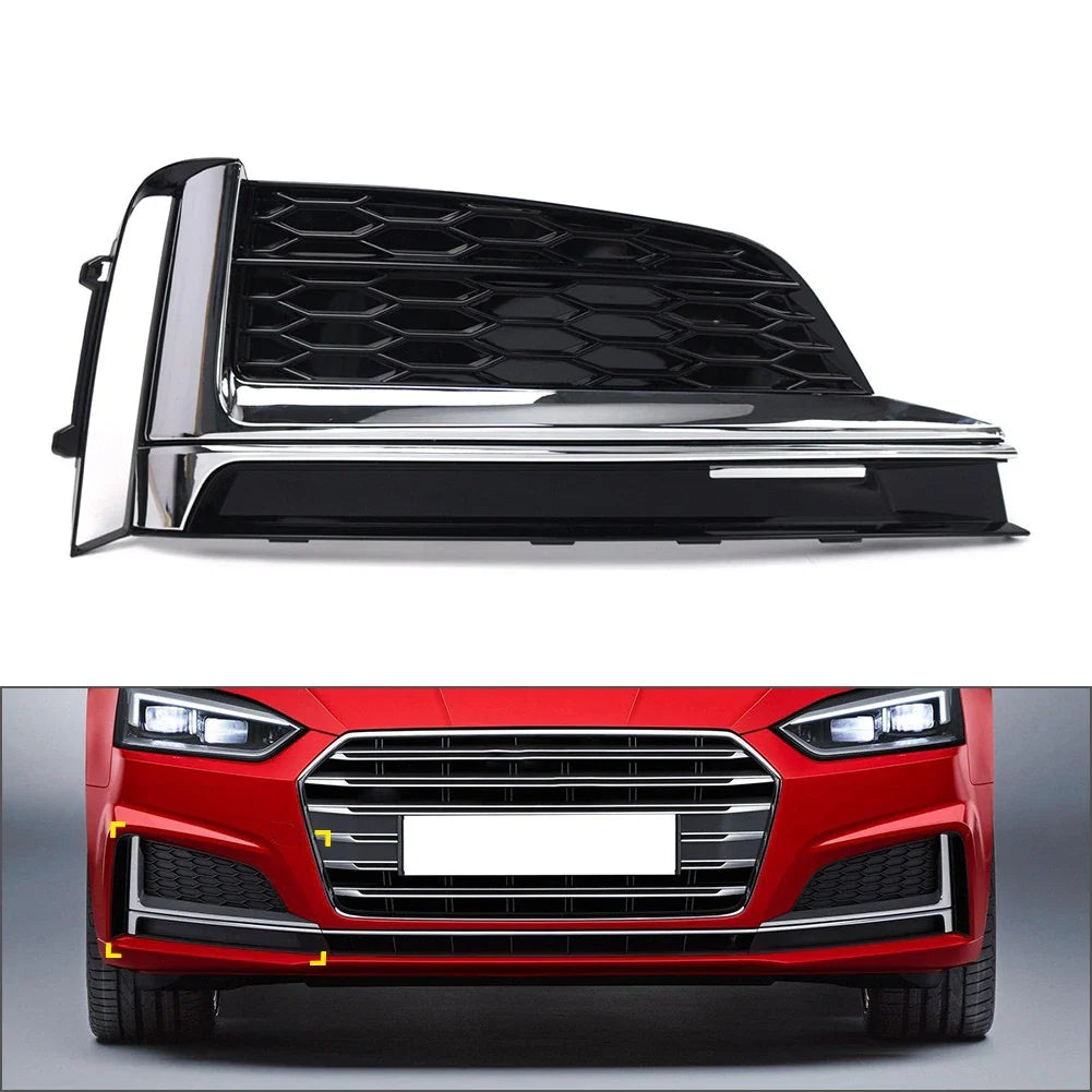 Front Bumper Fog Light Grille Cover Right for Audi S5 A5 (2018-2019)