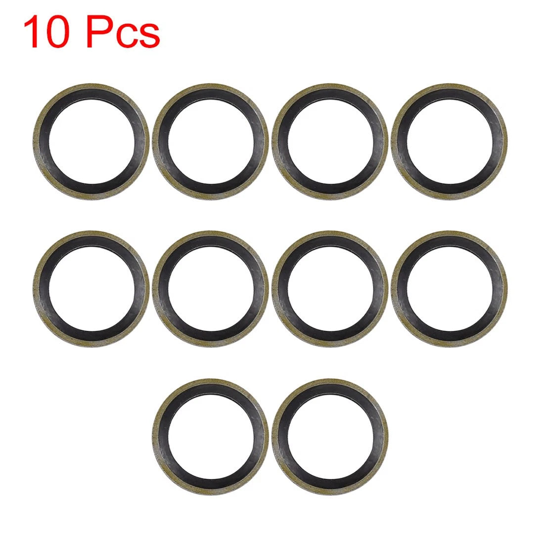 10X M14 Bronze Tone Engine Oil Drain Crush Washers for Universal Use
