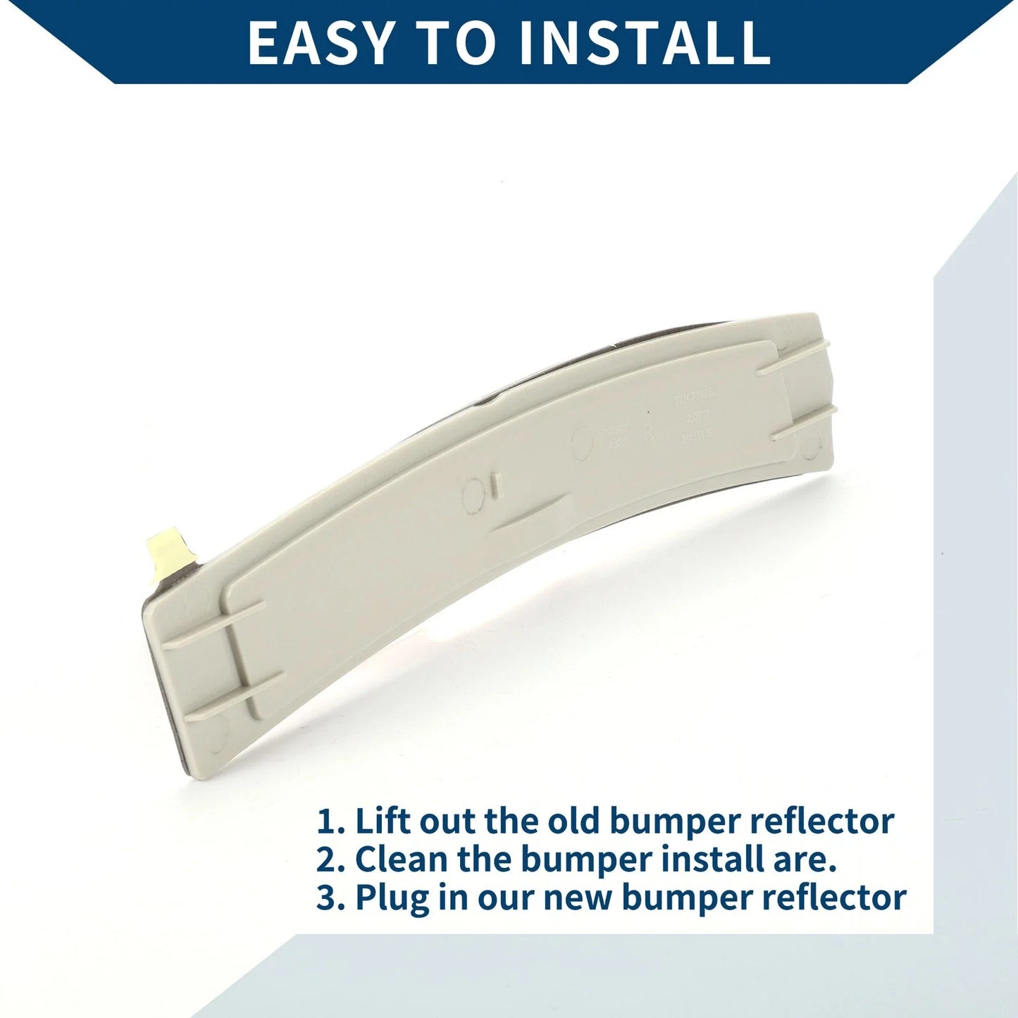 Front Right Bumper Reflector for BMW 535i GT (2010-2017)