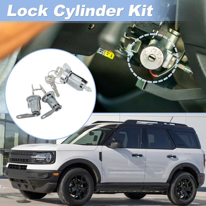 Ignition Lock Cylinder and Door Lock w/ Key DLS280 for Ford Bronco (1980–1991)