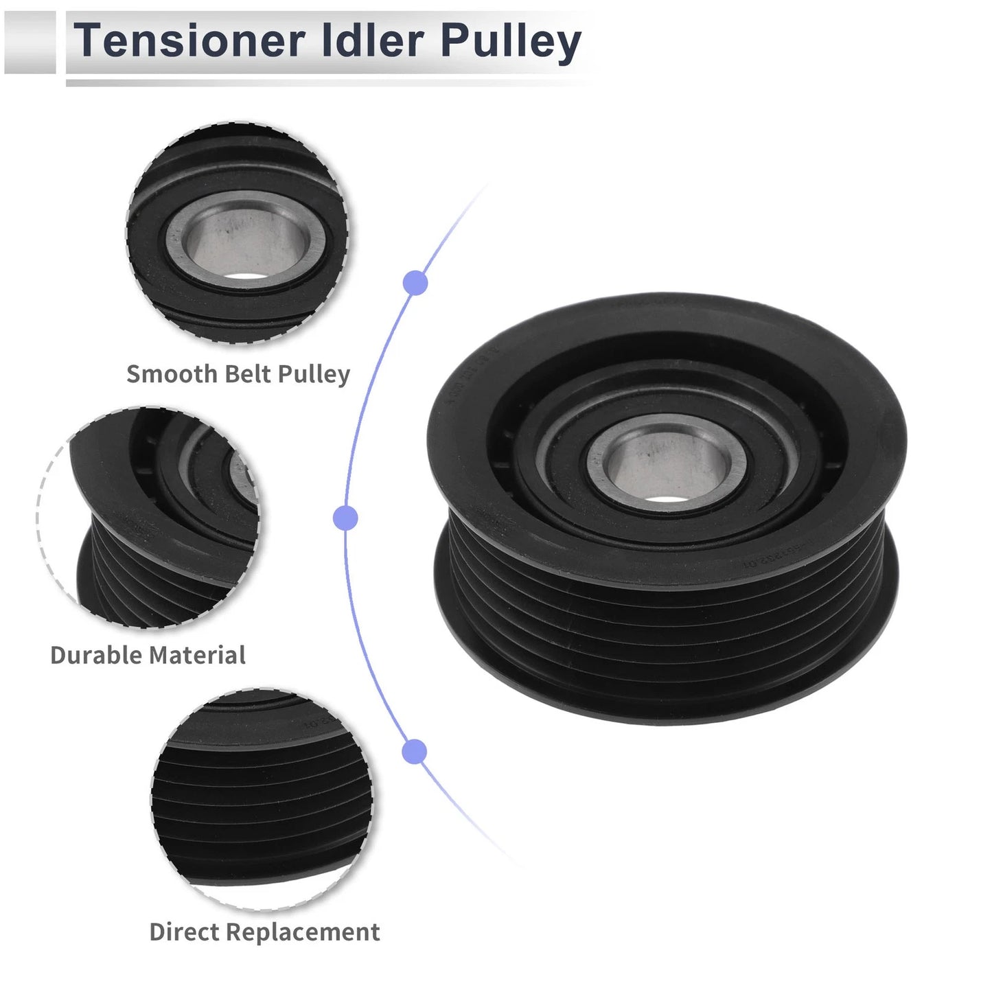 Drive Belt Idler Pulley Serpentine for Chevrolet Cobalt (2005–2007) 059903341E