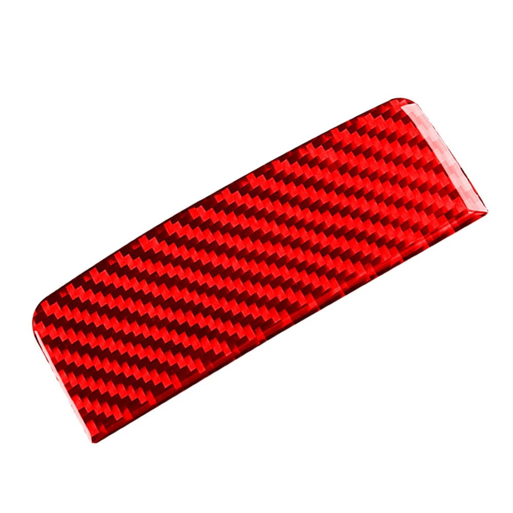 Rear Console Panel Cover Trim for Subaru WRX STI (2015–2021) Carbon Fiber Red
