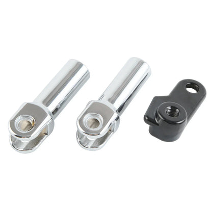 Chrome Passenger Foot Pegs Mount Clevis Kit for Harley Softail Slim (2012-2017)