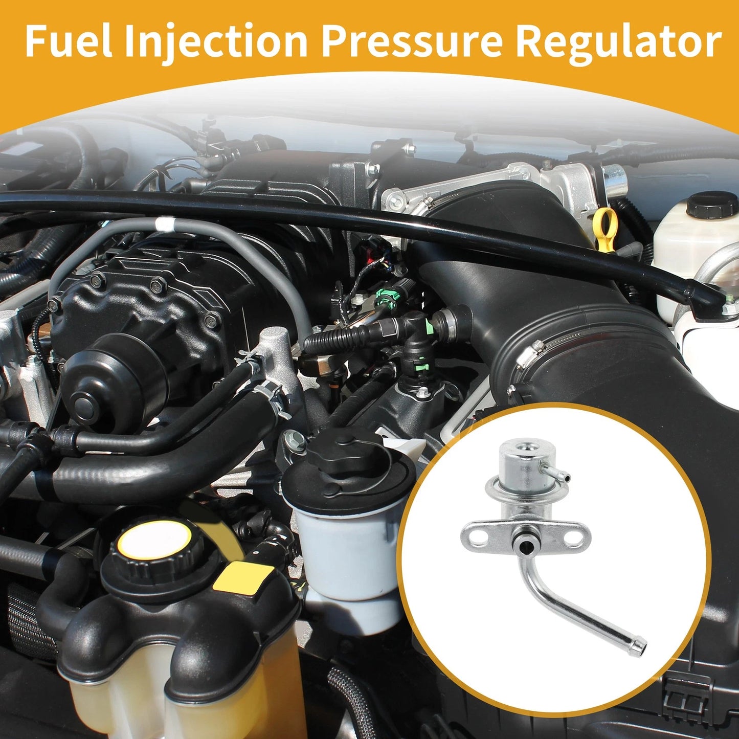 Fuel Pressure Regulator for Mitsubishi Lancer (2002–2007) MR420657 Metal