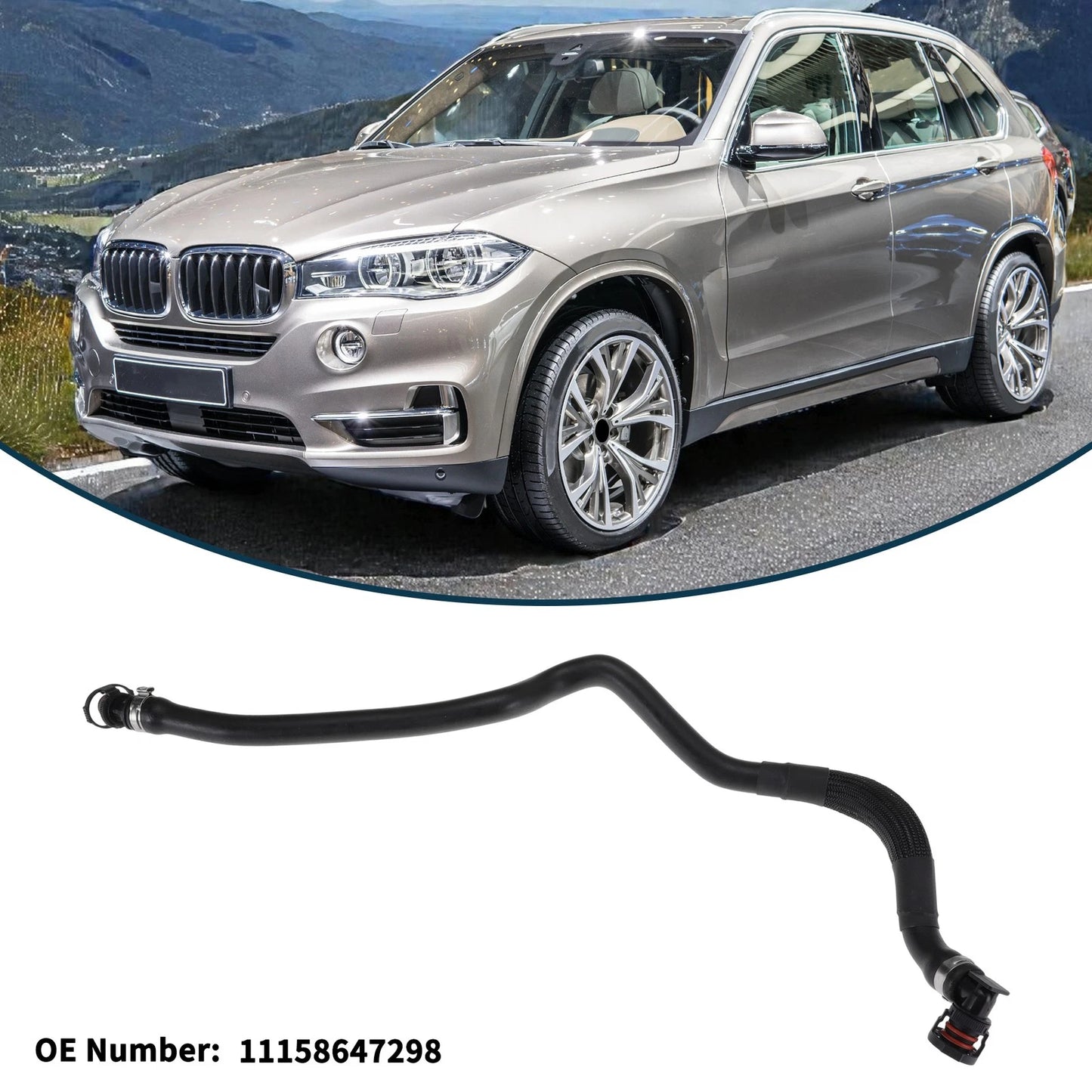 Radiator Hose for BMW X5 (F15) (2013–2018) No. 11158647298
