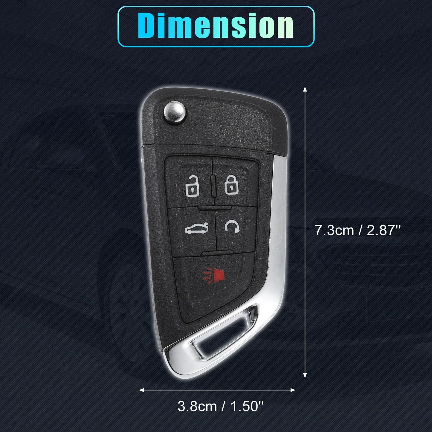 Key Fob Case for Chevrolet Keyless Entry Remote Shell (OHT01060512)