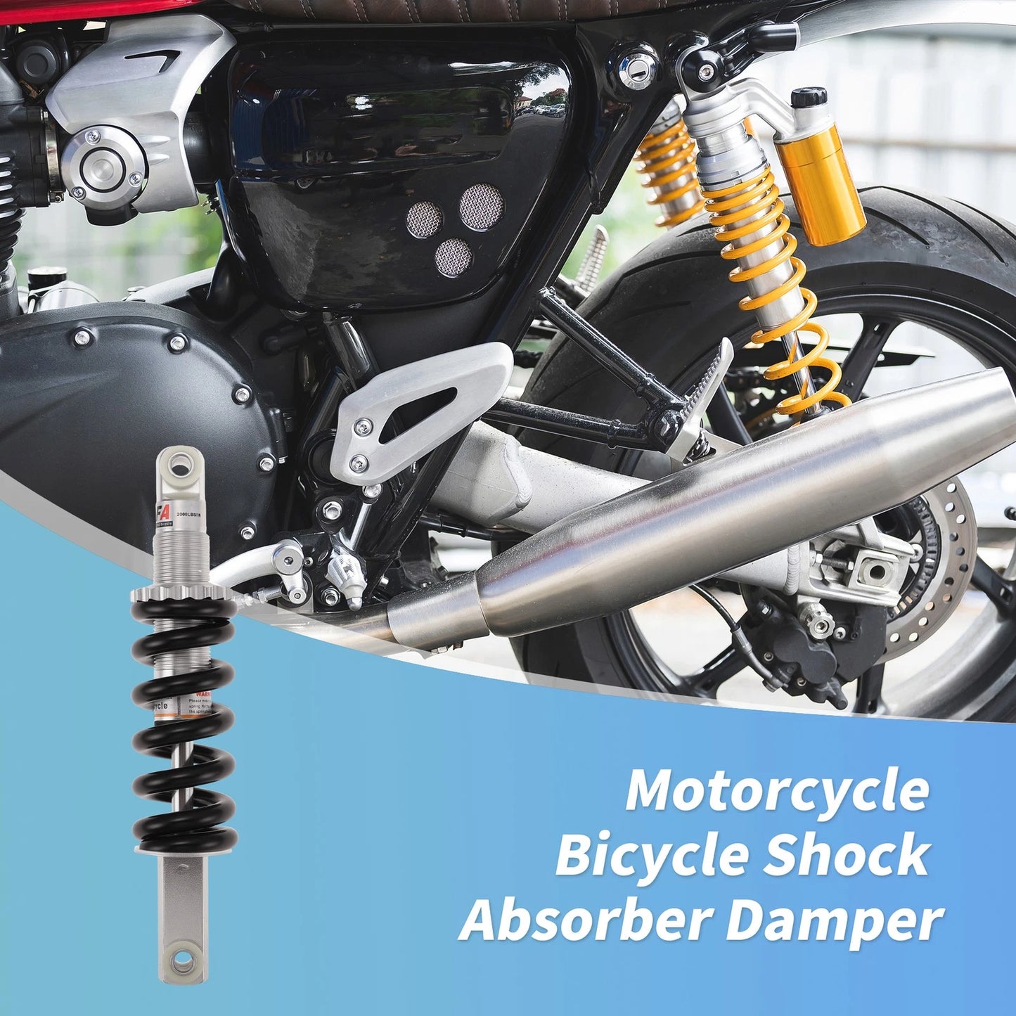 Shock Absorber 215mm 2000lbs for Bicycle Motorcycle (2000–2023)