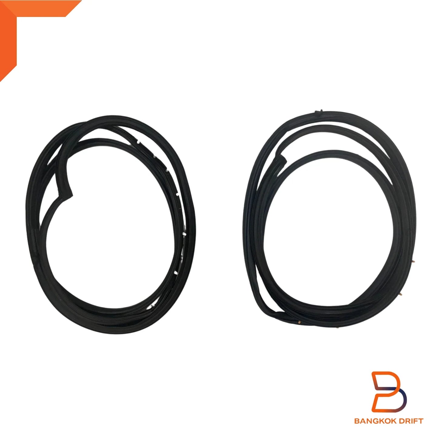 Door Weatherstrip Rubber Seal Pair for Mazda B-Series B2000 B2200 B2600 (1986-1993)