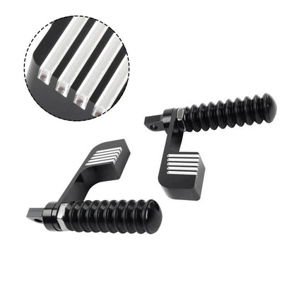 Black Spun Blade Front Axle Caps Nut Covers for Harley Softail Dyna