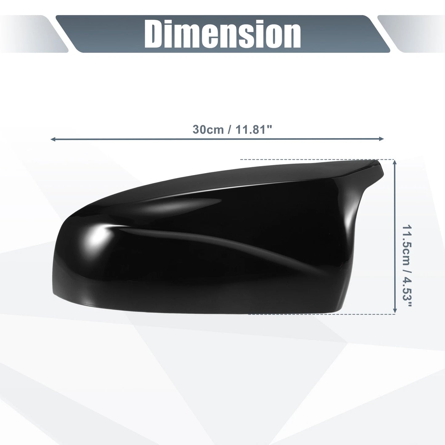 Rearview Mirror Cover for BMW X5 X6 E70 E71 (2008–2013) Gloss Black
