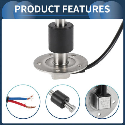Fuel Sending Unit and Gauge Kit 240-33 Ohm for Boat Car Truck (600mm)