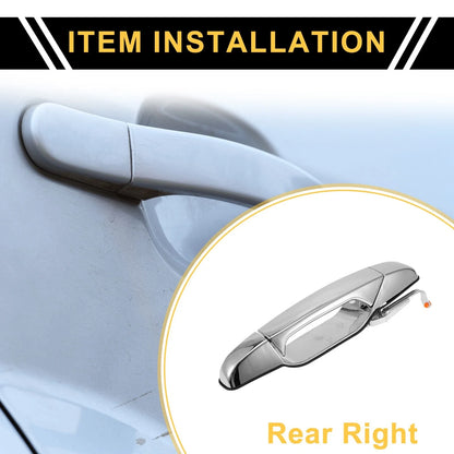 Rear Right Exterior Door Handle for Cadillac Escalade, Chevrolet Avalanche