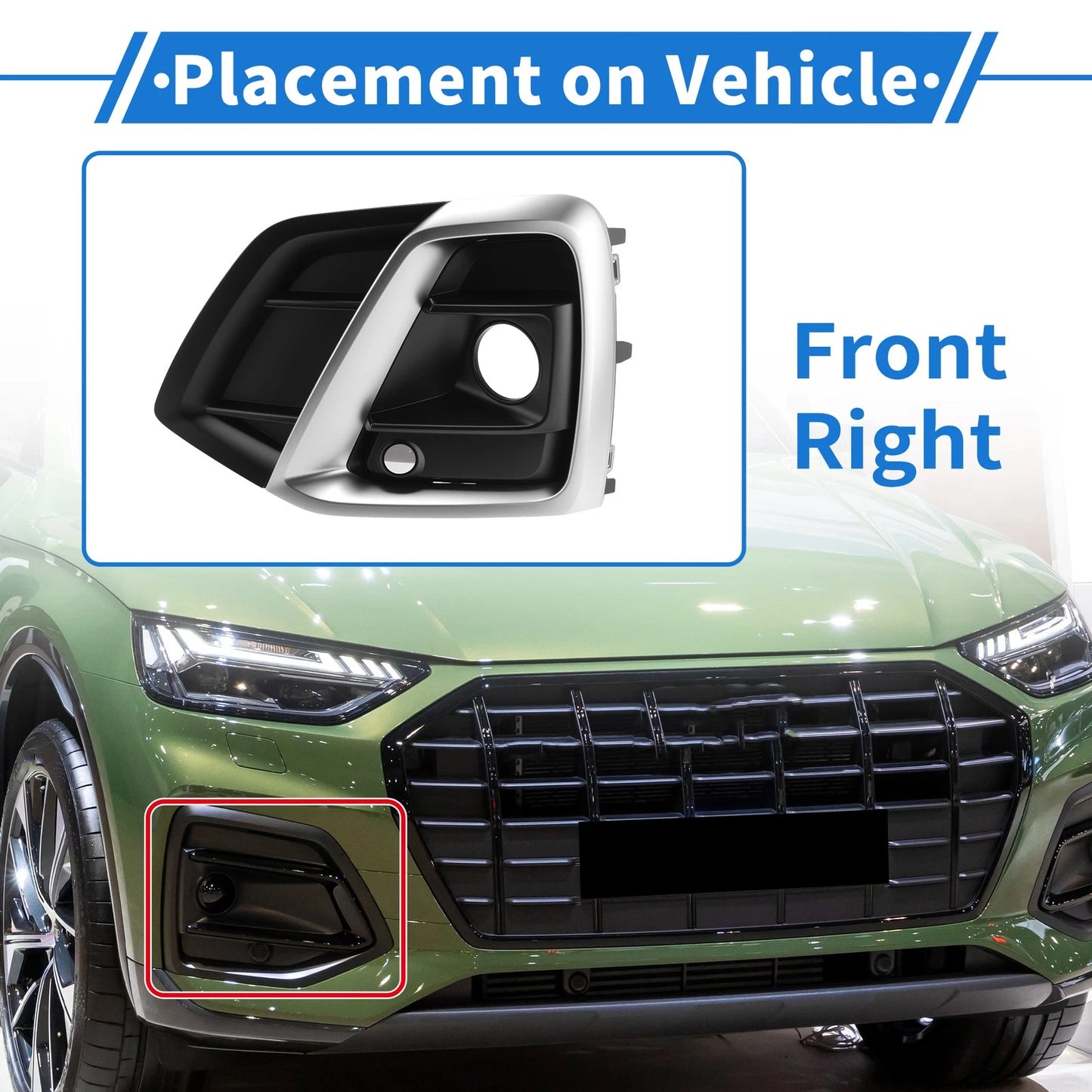 Fog Light Grille No.80A807679AGCOX for Audi Q5/Q5 e (2021–2024)
