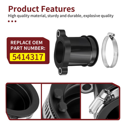 Throttle Body Intake Manifold Boot + Clamp for Polaris RZR 570 (2012–2016)