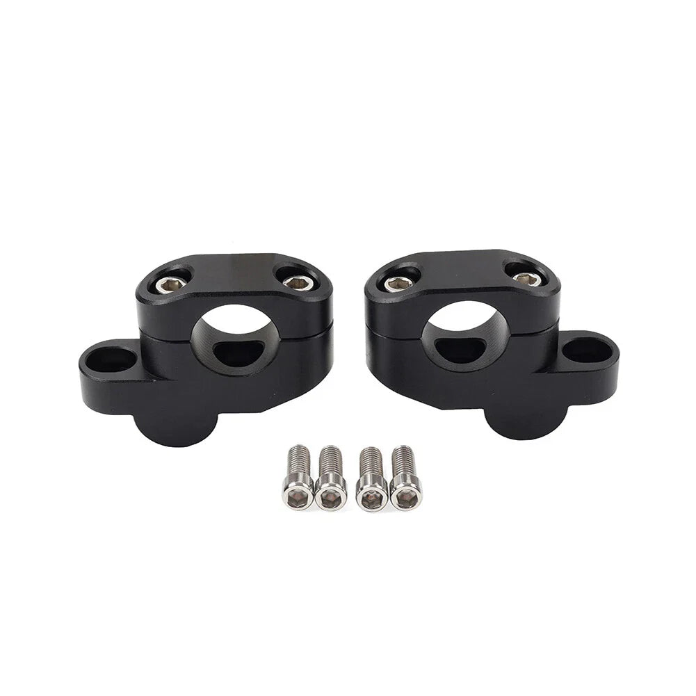 28mm Offset Handlebar Clamp Mount for Honda, Suzuki, Yamaha, Kawasaki