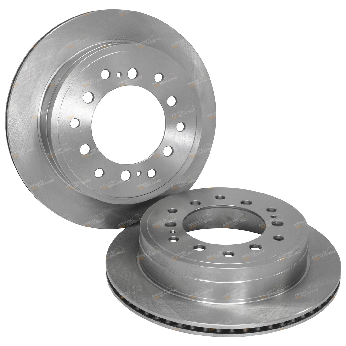 2 Rear Disc Brake Rotors for Toyota Fortuner (2015–2019)