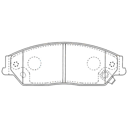 Set of 4 Front Disc Brake Pads for Toyota Camry (2006–2017)