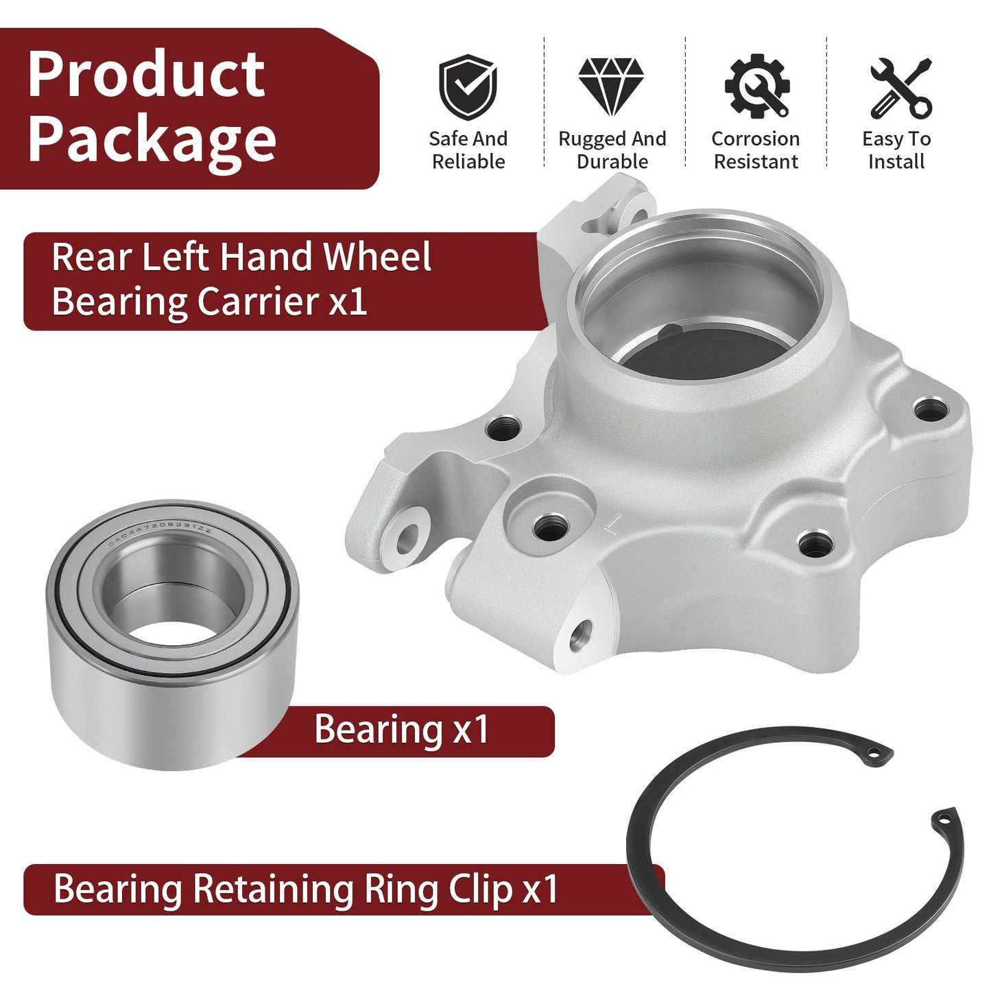 Rear Left Wheel Bearing Carrier for Polaris RZR XP 4 1000 (2014–2017)