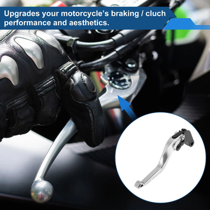 Short Brake Clutch Levers for Yamaha Tenere 700 (2019–2025) - Silver Tone