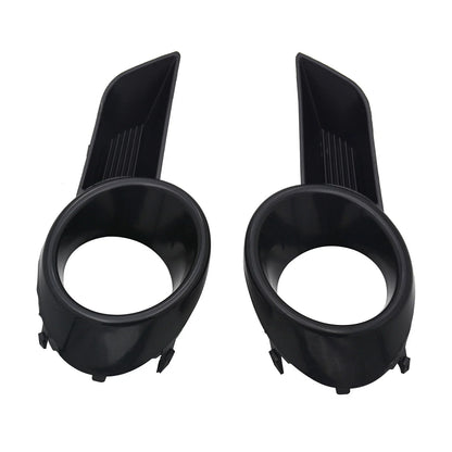 2 x Pair Front Fog Lights Covers Bezels Black for Toyota Highlander (2008–2010)