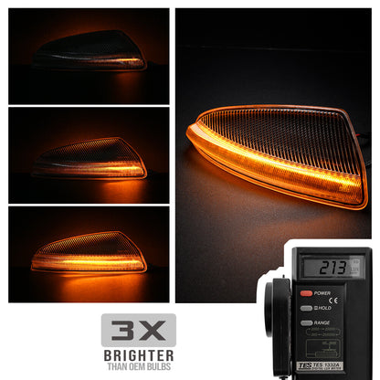 Dynamic LED Door Mirror Turn Signal Light for Mercedes Benz W204/164 (2008–2010)
