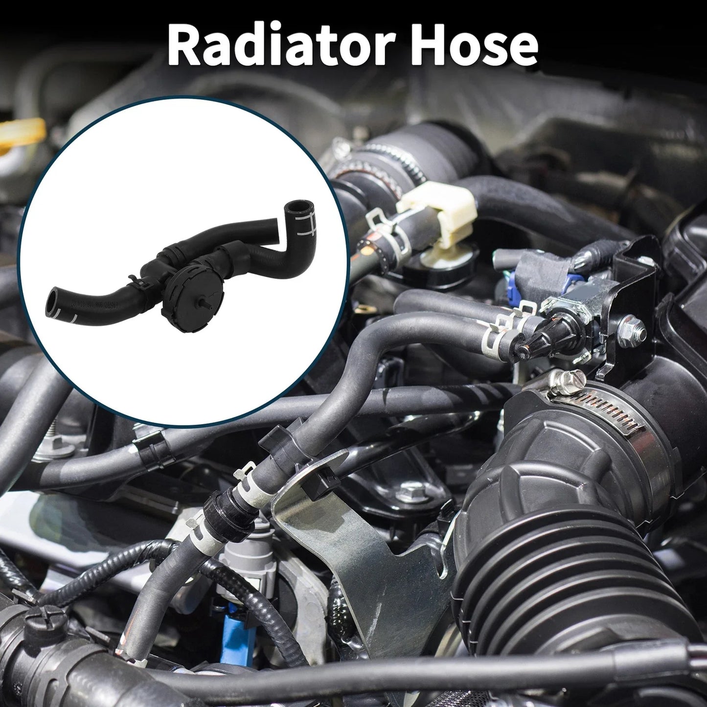Radiator Hose for Porsche Cayenne 3.0L 2011-2014 Rubber Coolant Pipe