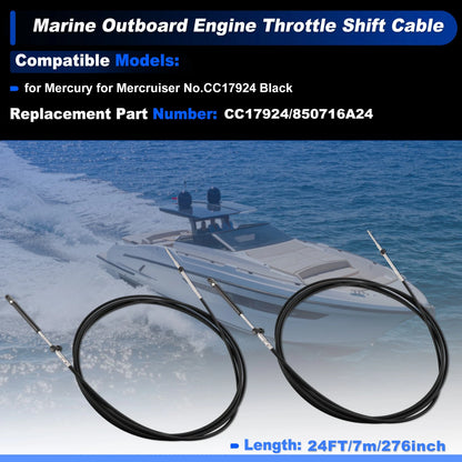 Throttle Shift Control Cable for Mercury Mercruiser (No.CC17924)