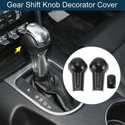 Gear Shift Knob Cover for Ford Mustang (2015–2023) Black