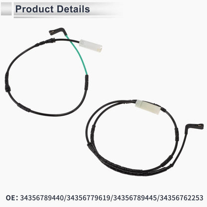 Front Rear Wheel Brake Pad Wear Sensor for BMW 128i 135i (2008 - 2010)
