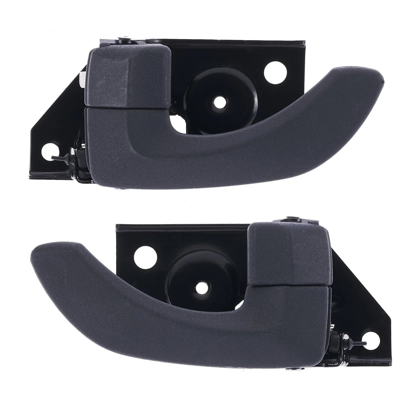 Door Handle Inner 2 x Grey REAR LEFT+RIGHT for Hyundai Santa Fe SM (2000–2005)