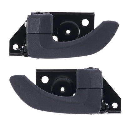 Door Handle Inner 2 x Grey REAR LEFT+RIGHT for Hyundai Santa Fe SM (2000–2005)