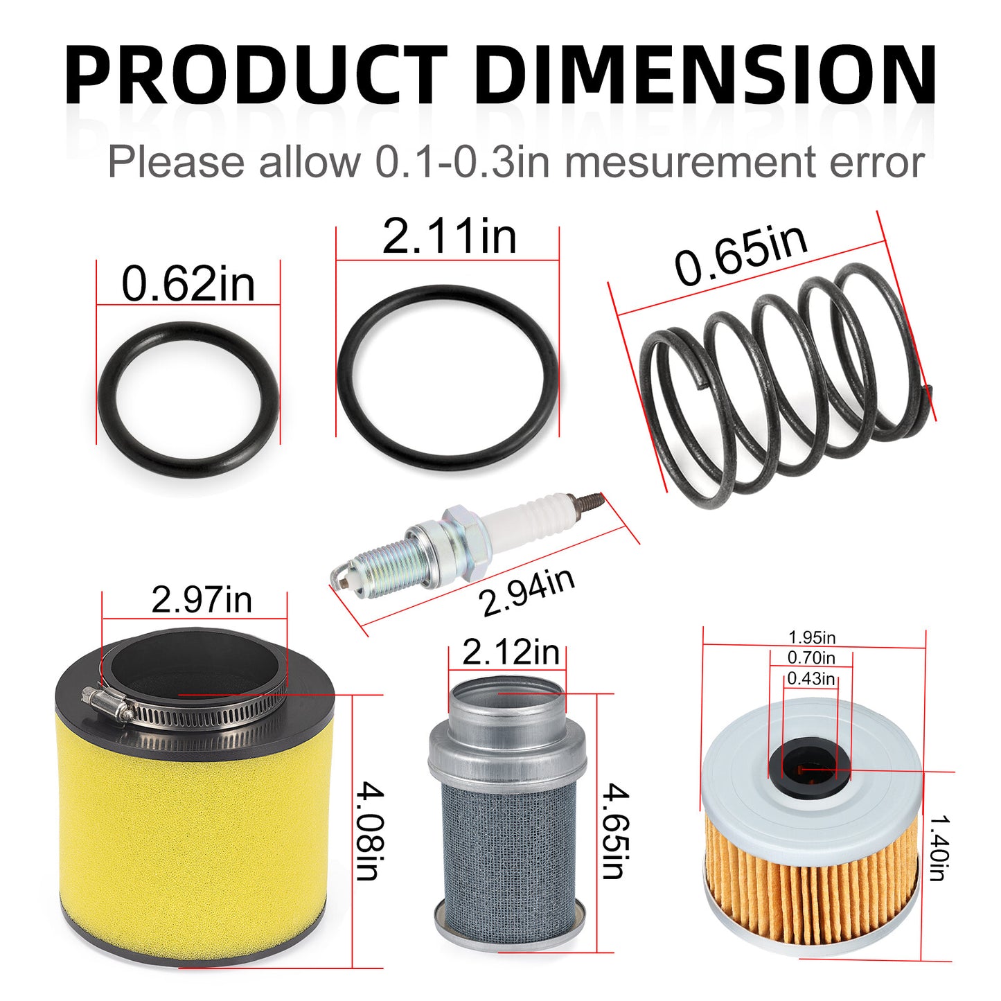 Air Oil Filter & Cleaner for Honda Foreman 400 TRX400FW (1998–2003)
