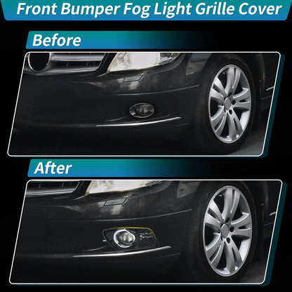 Fog Light Grill for Mercedes Benz C230 C250 C300 C350 (2008–2015) A2048850253/A2048850353