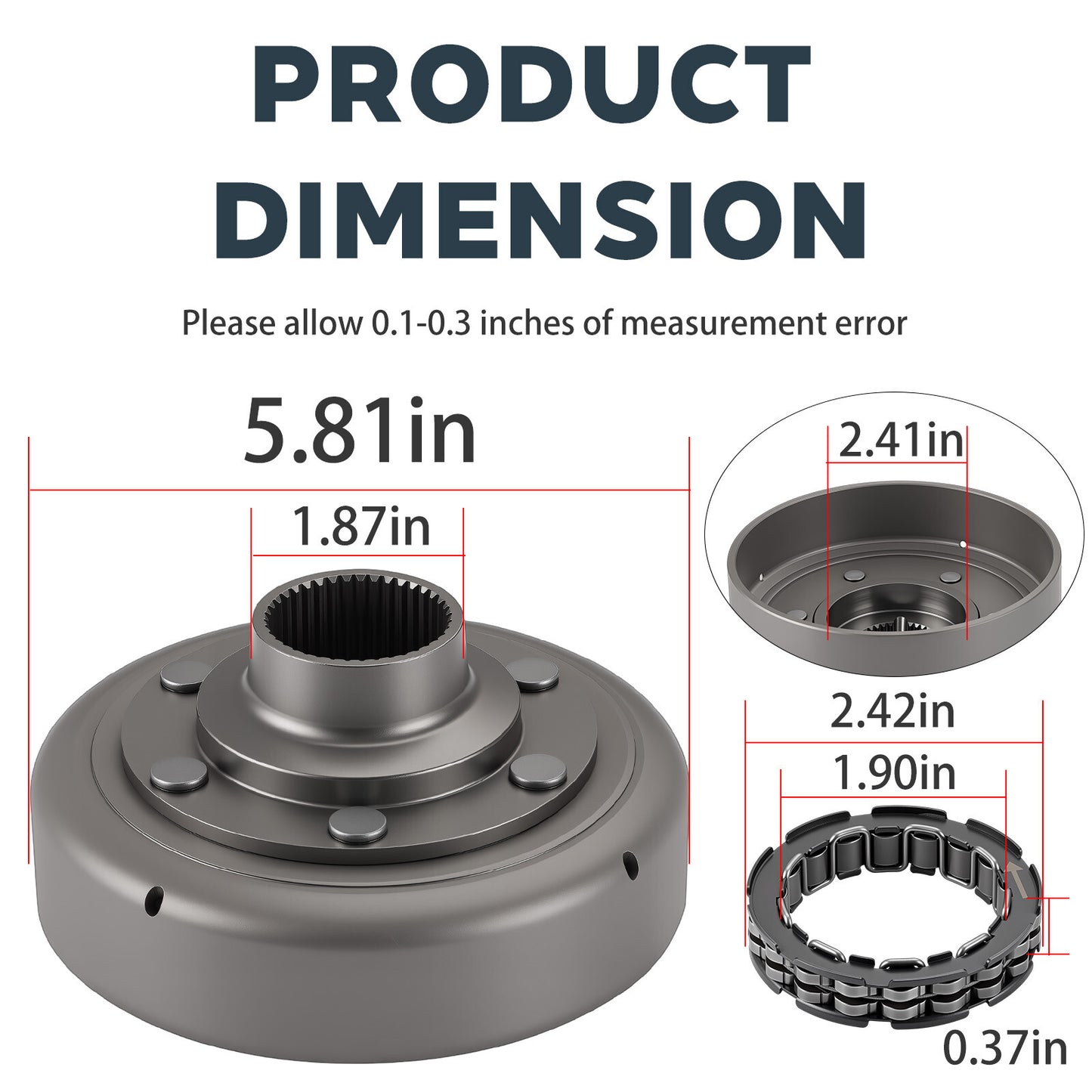 Clutch Housing Bearing for Honda Rancher 420 TRX420FE FM TE TM (2007–2024)