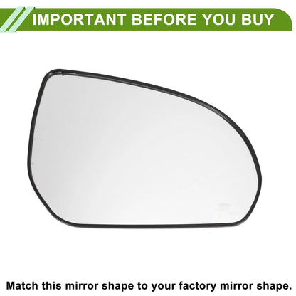 Right Heating Mirror Glass for Kia Pegas (2020–2022) No. 87621H7000