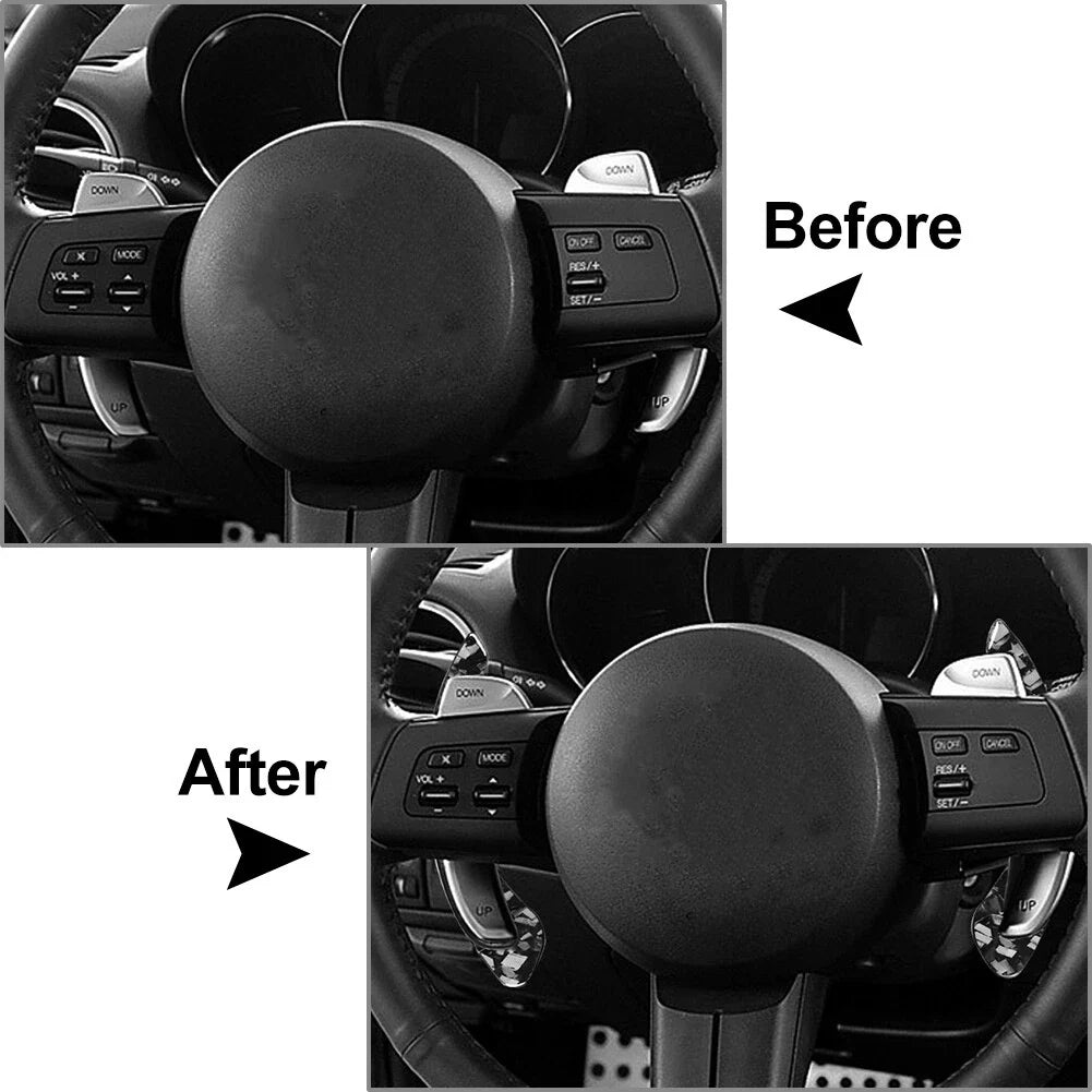 Steering Wheel Paddle Extensions for Mazda 3, RX-8 (2011-2016, 2005-2008)