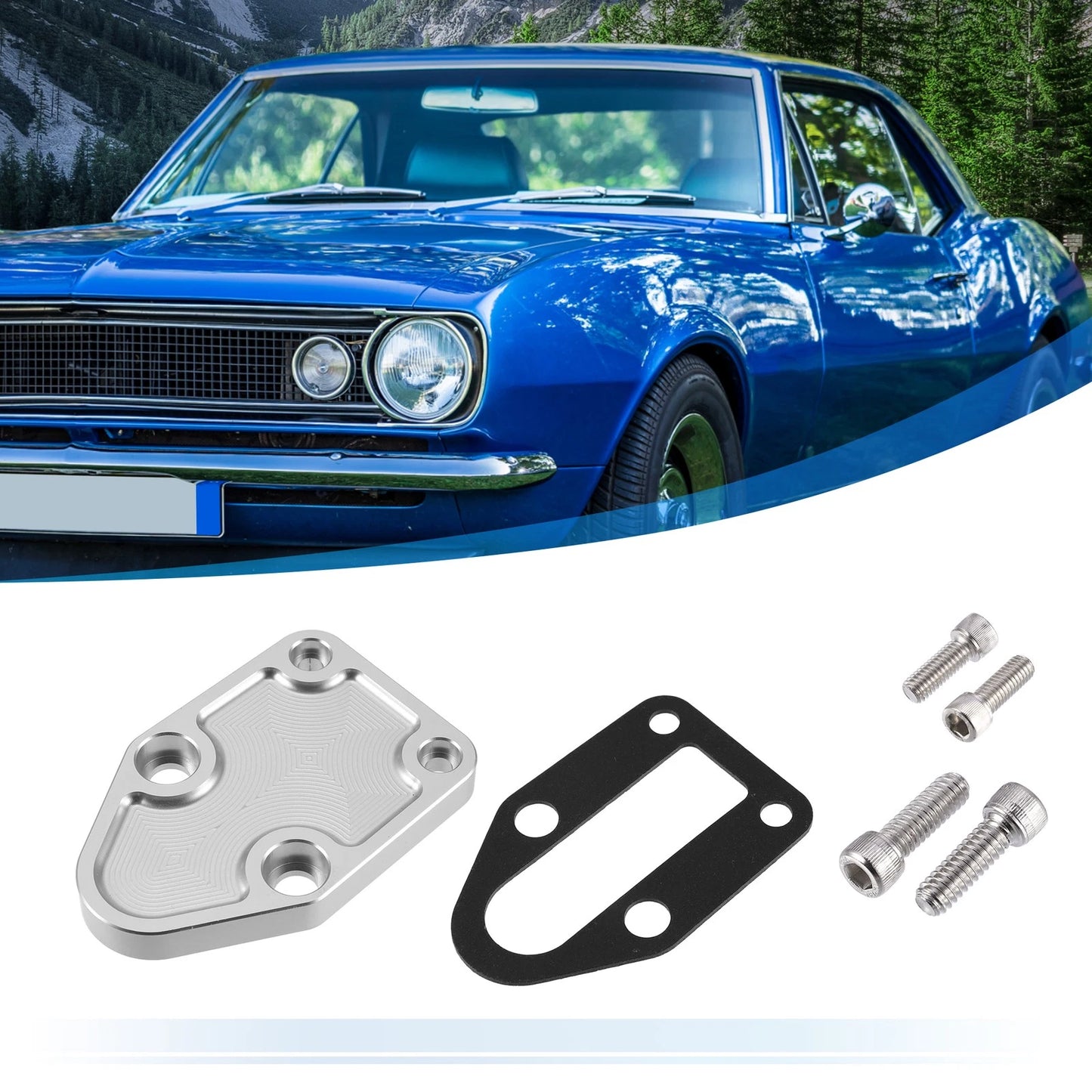 Set of 1 Fuel Pump Plate Mounting Plate with Gasket for Chevrolet Camaro