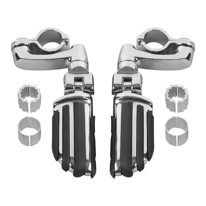 Chrome Highway Footpeg Pegs 25/32/35mm for Honda Harley Touring Dyna
