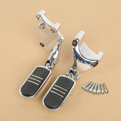 Chrome Passenger Foot Pegs Mount for Harley Sportster XL 883 1200 (2014-2022)