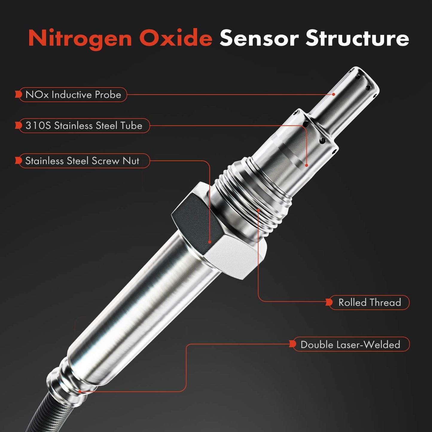 Downstream Nitrogen Oxide Sensor for Chevy Express 2500 GMC Savana 2500 (2003–2023)