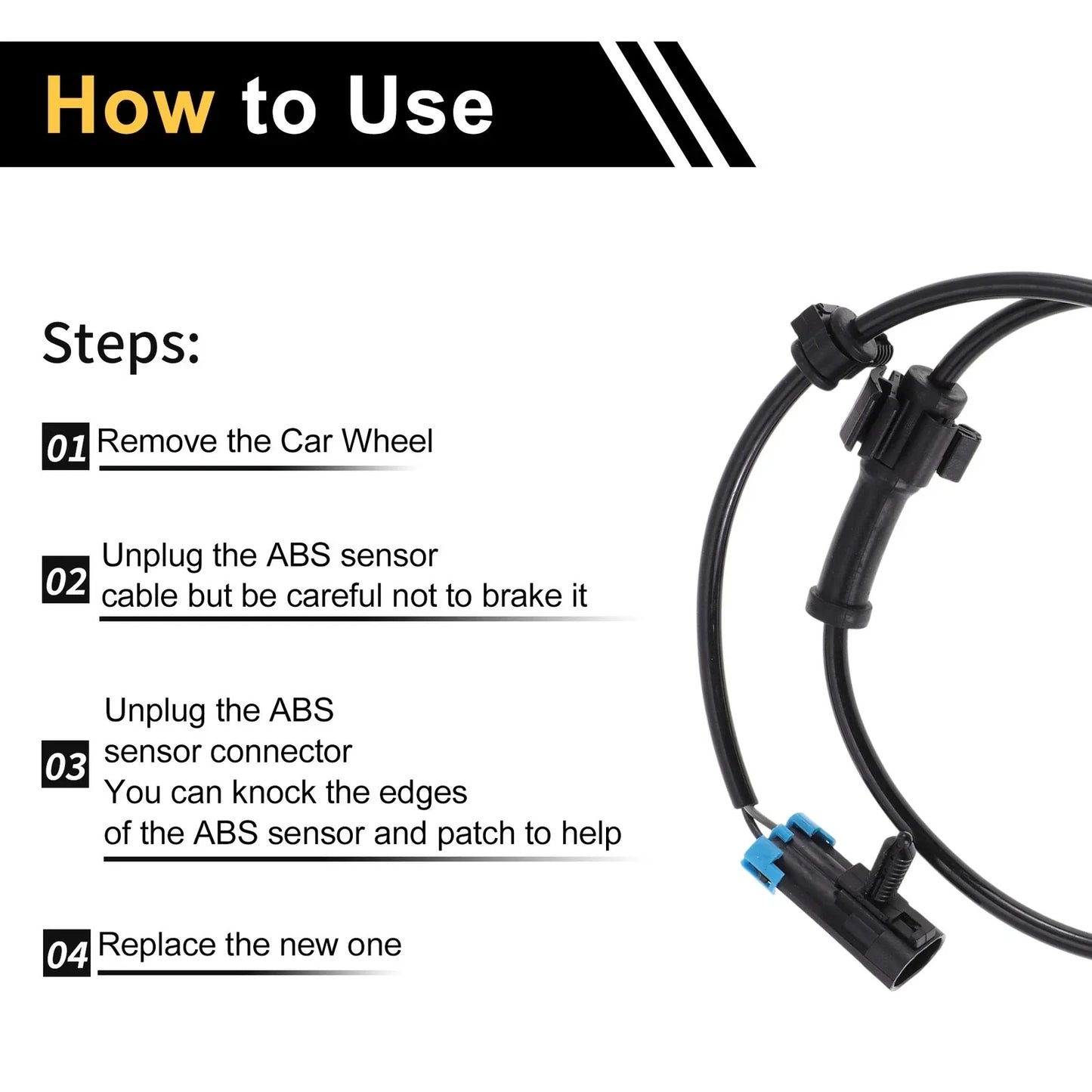 ABS Wheel Speed Sensor for Chevrolet Silverado 3500 (2001-2007)